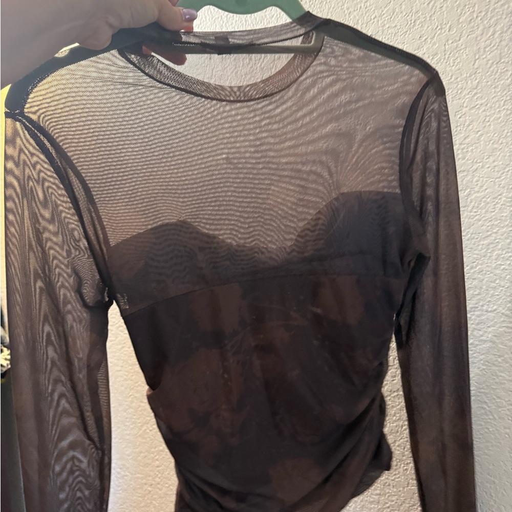 Fashion Nova Chocolate Twist Front Blouse - Picture 3 of 4